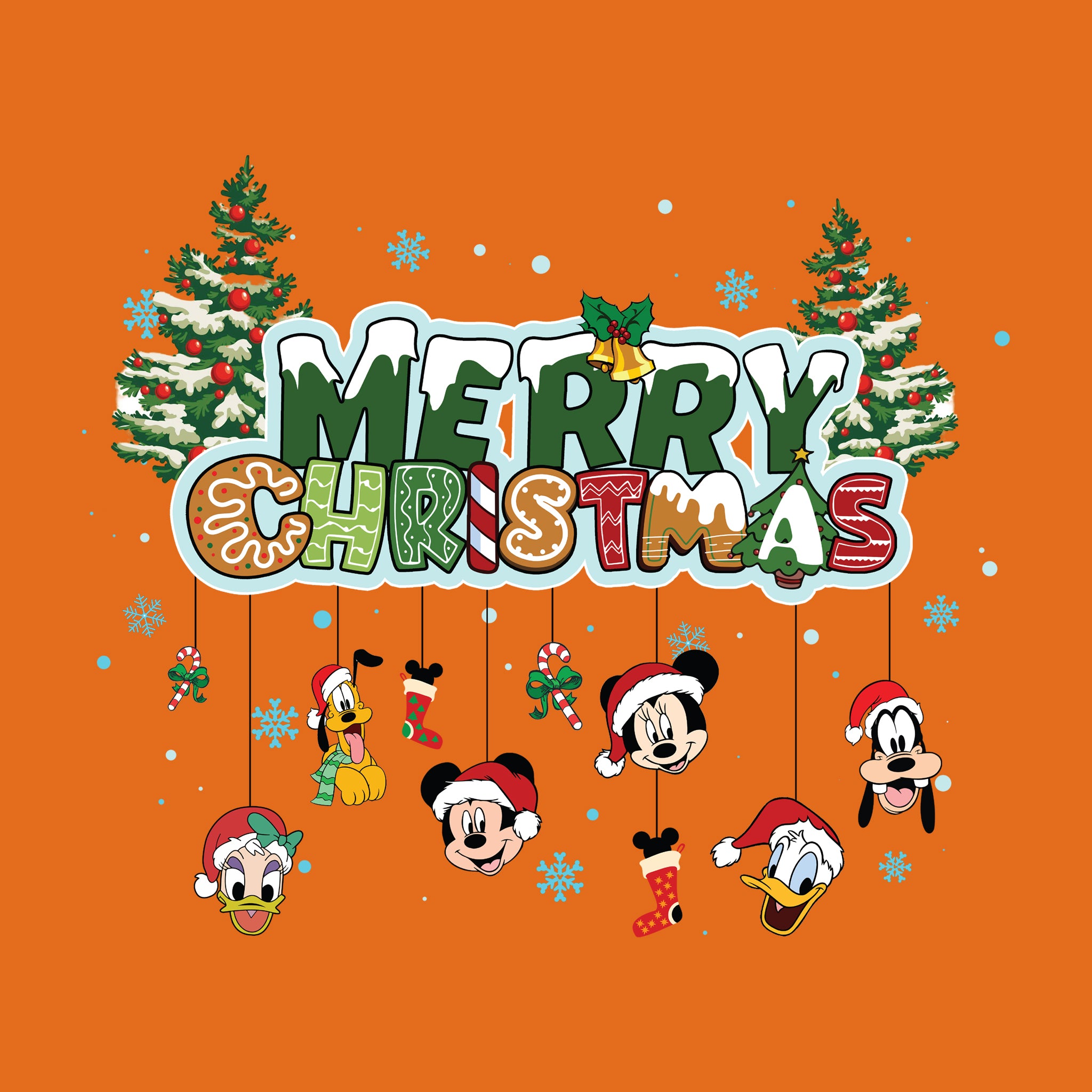 Merry Christmas Mickey Faces