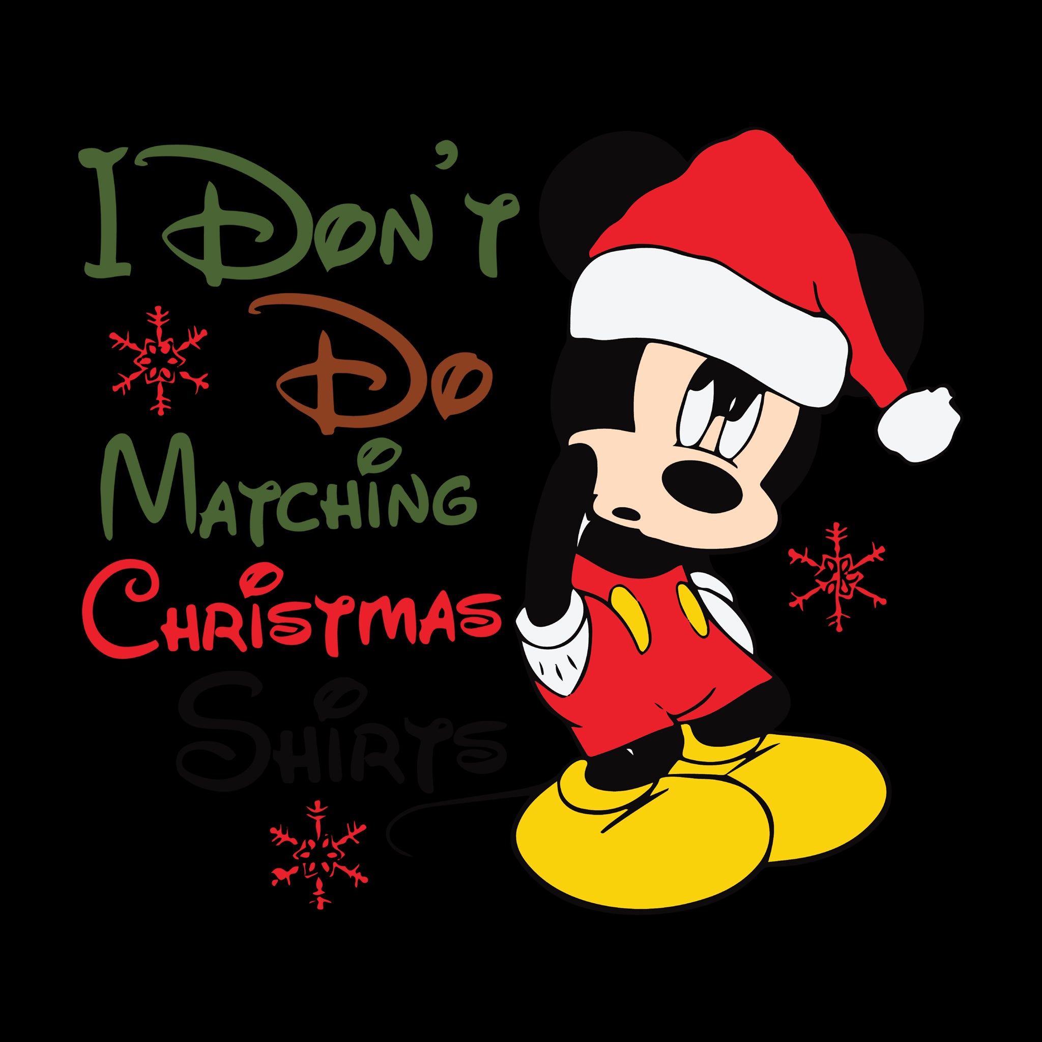 Mickey I Don't Do Matching Shirts