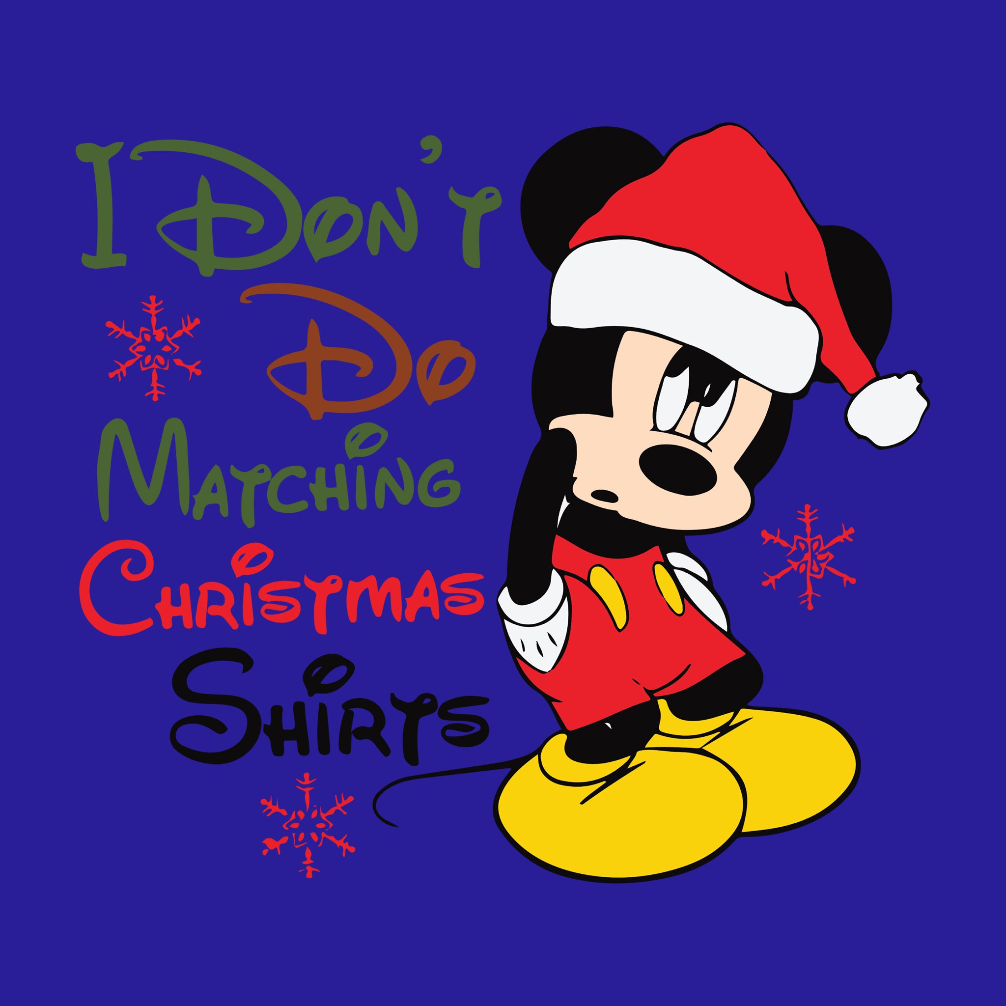 Mickey I Don't Do Matching Shirts