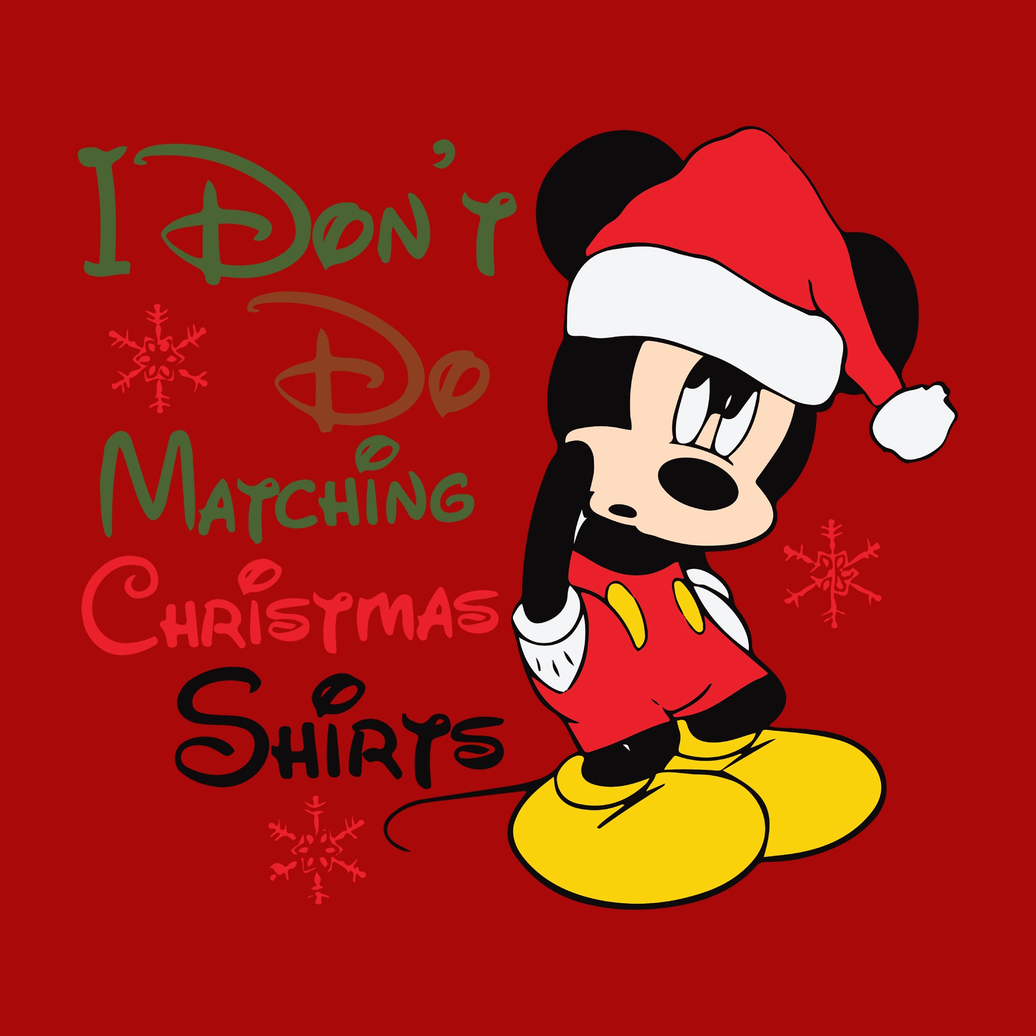 Mickey I Don't Do Matching Shirts