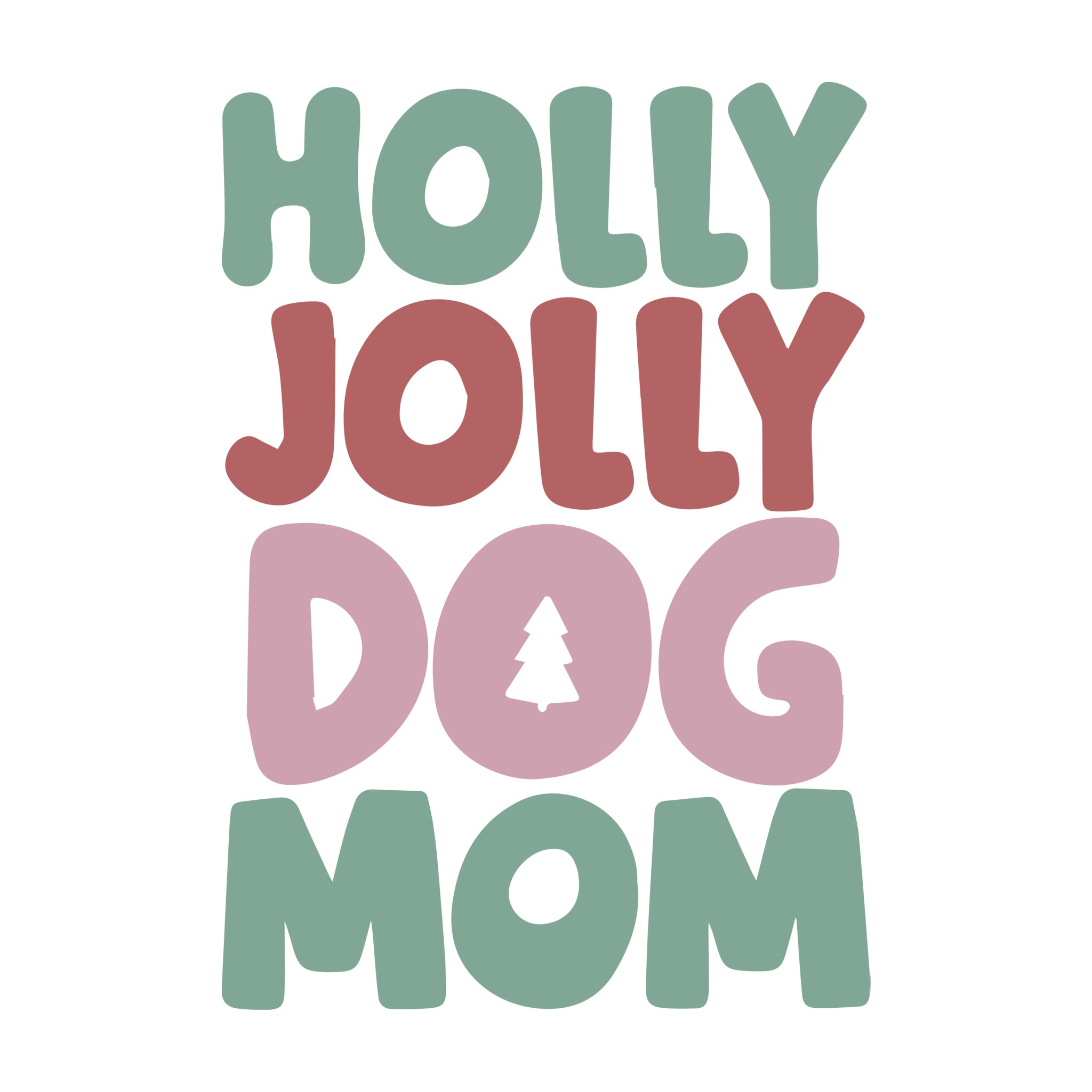 Holly Jolly Dog Mom