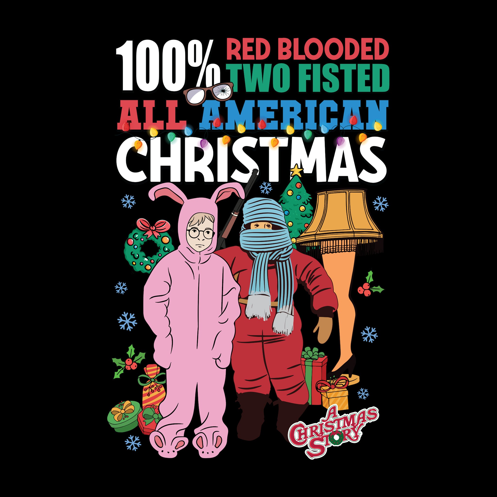 100% Red Blooded All American Christmas