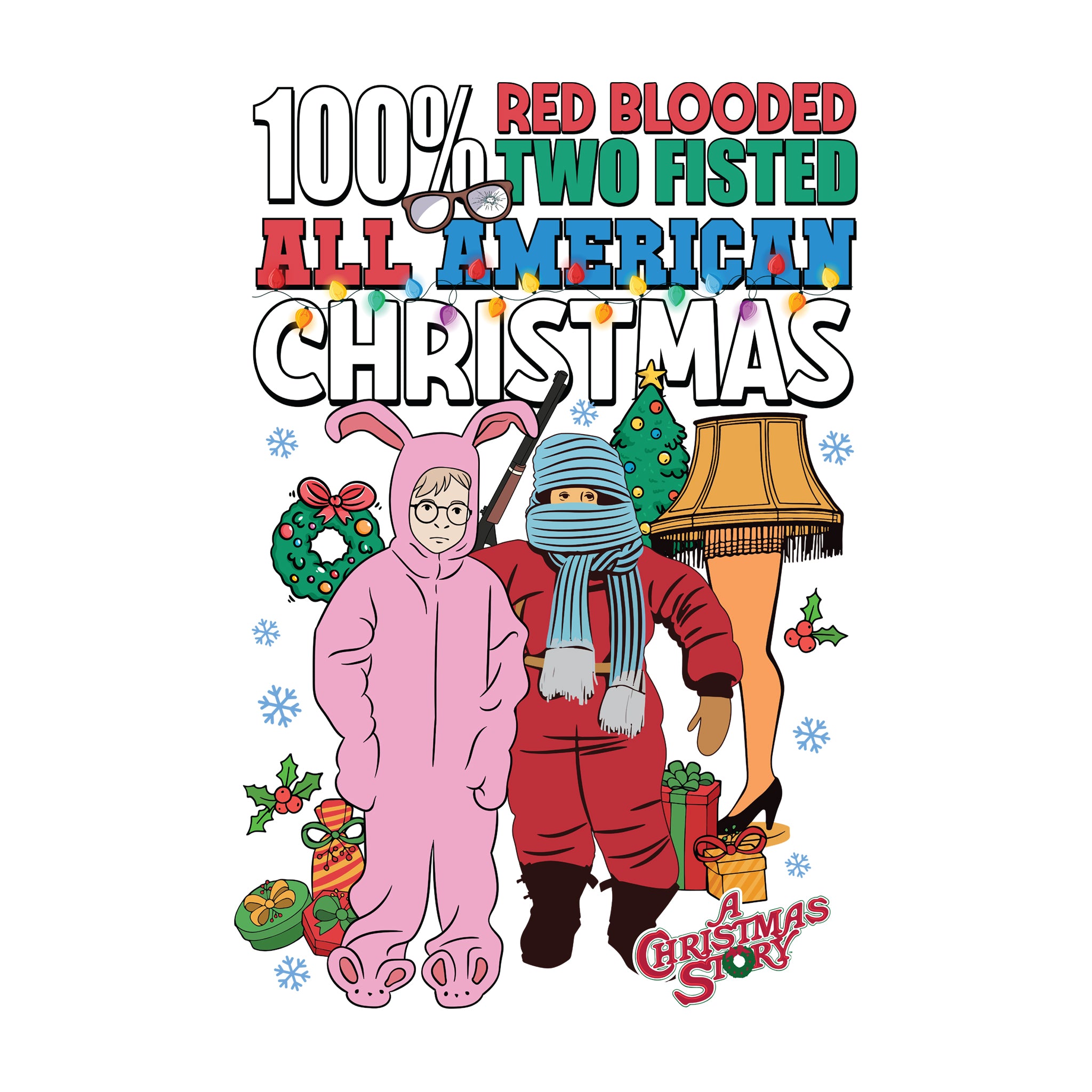 100% Red Blooded All American Christmas