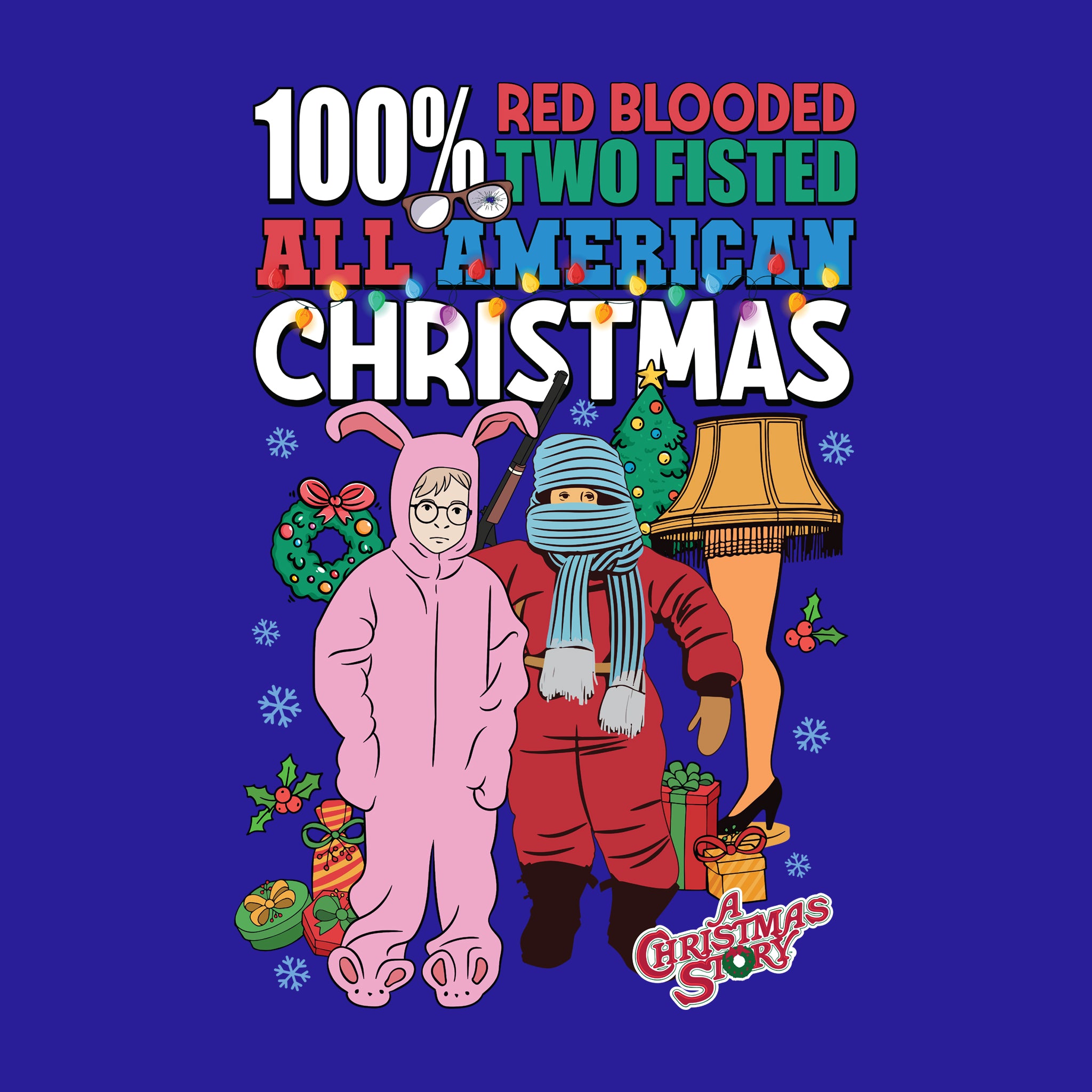 100% Red Blooded All American Christmas