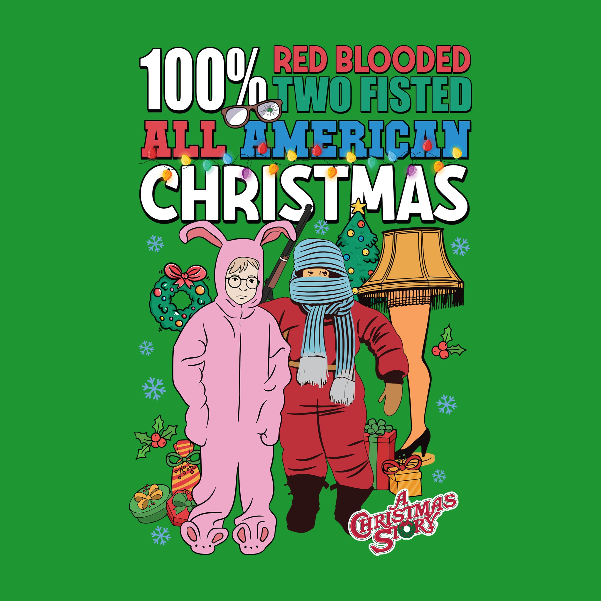 100% Red Blooded All American Christmas