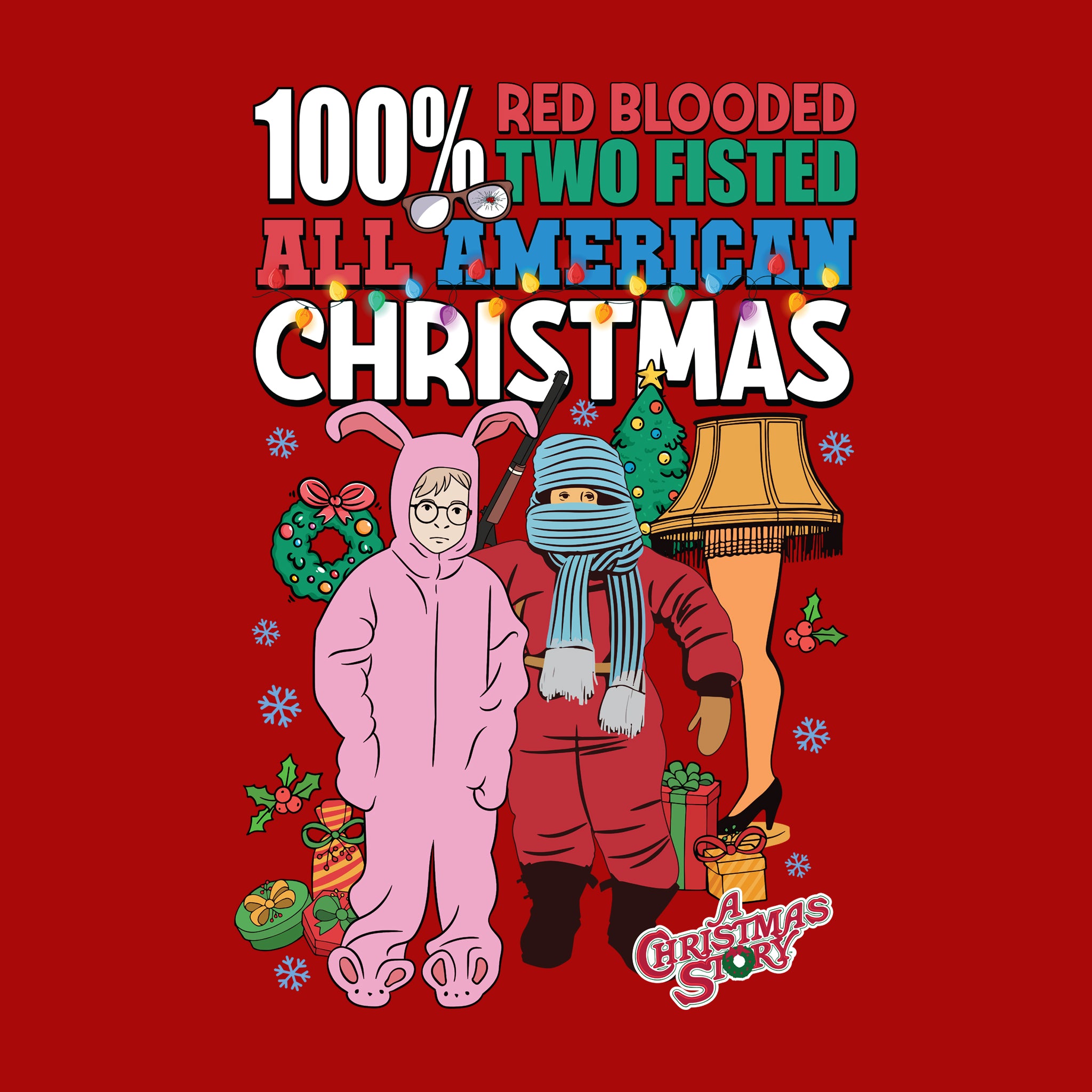 100% Red Blooded All American Christmas