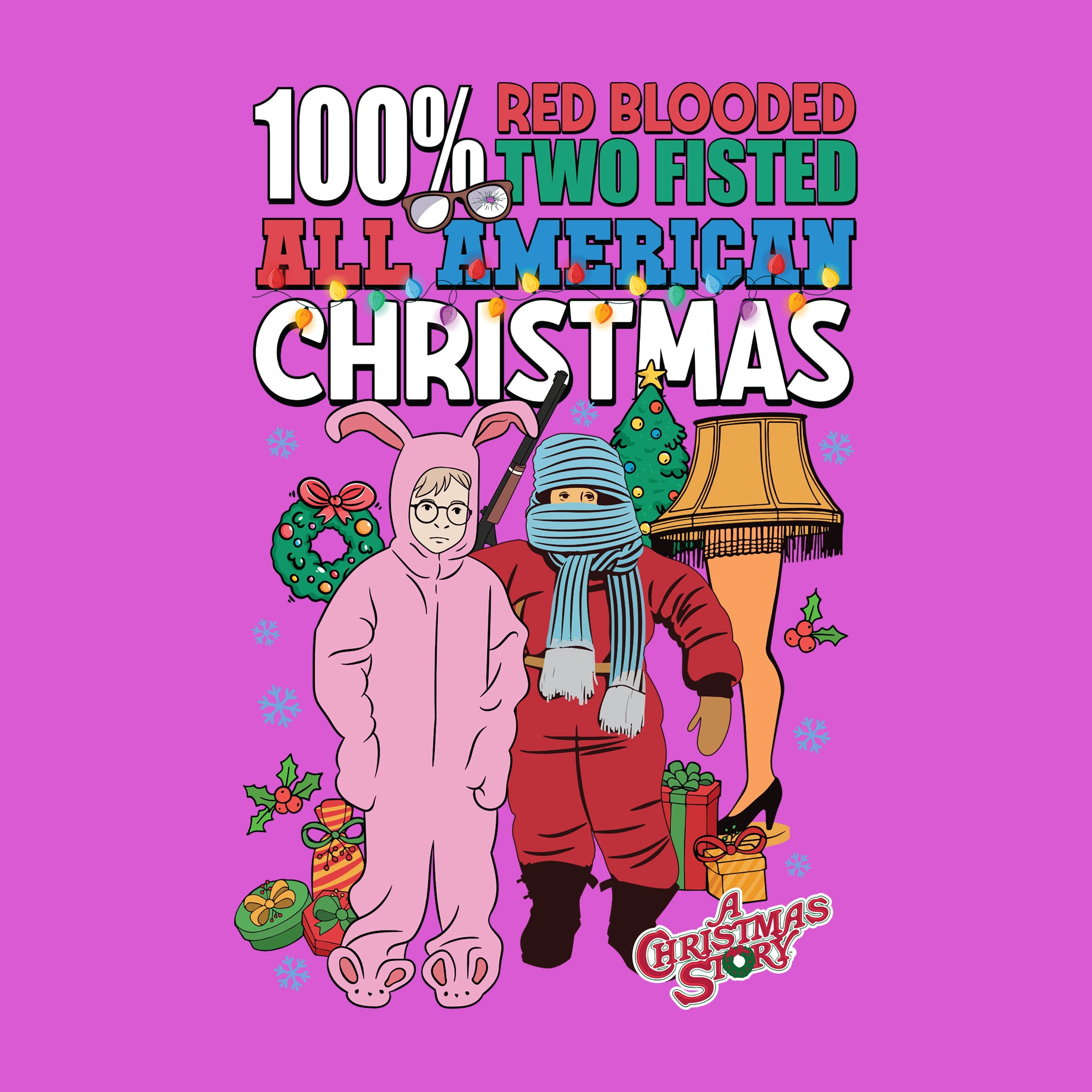 100% Red Blooded All American Christmas