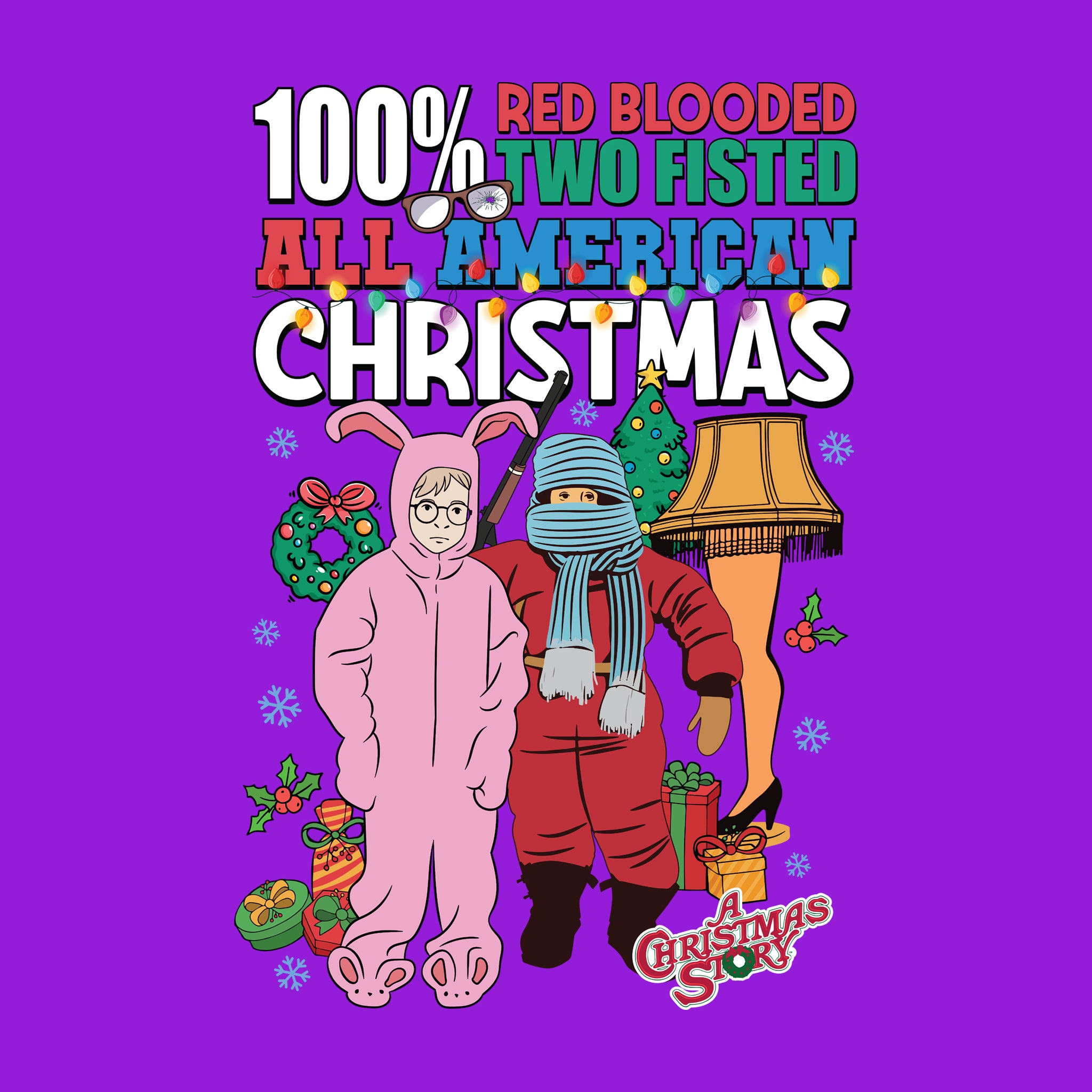 100% Red Blooded All American Christmas