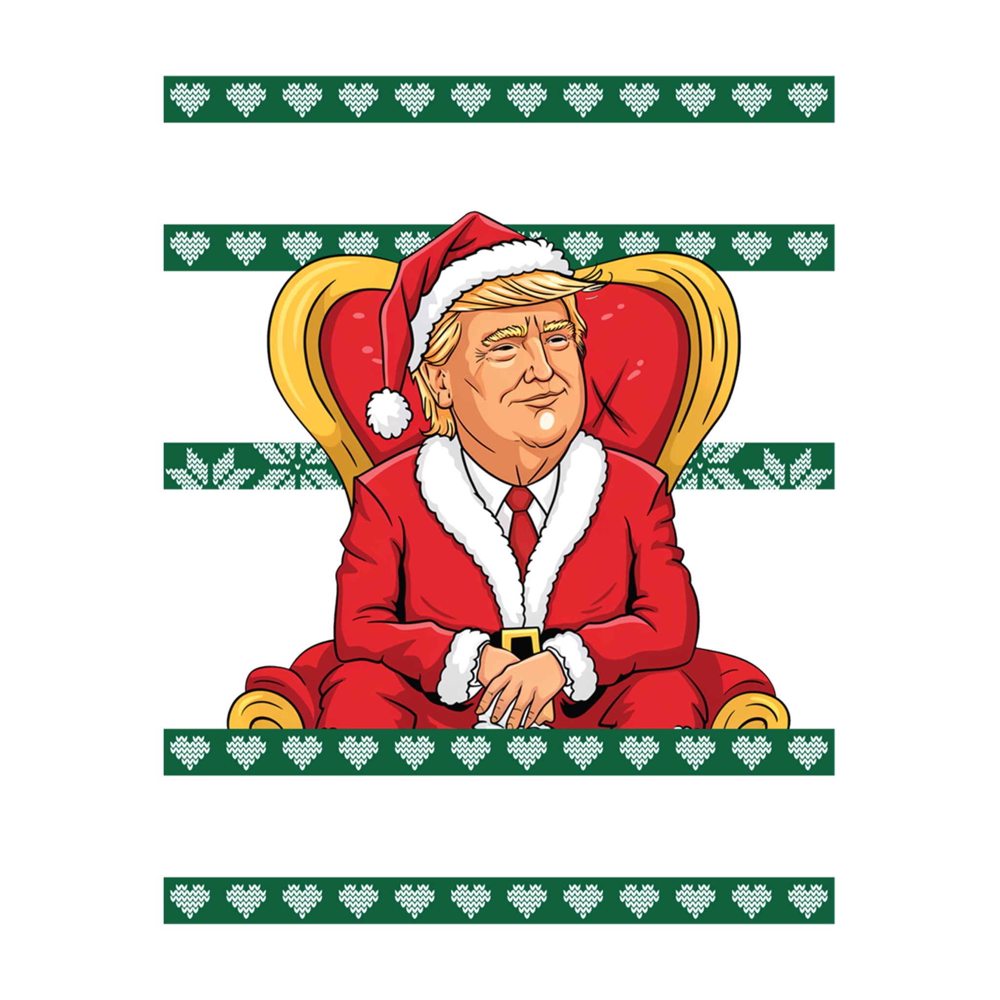 Make Christmas Great Again Throne Ugly Sweater