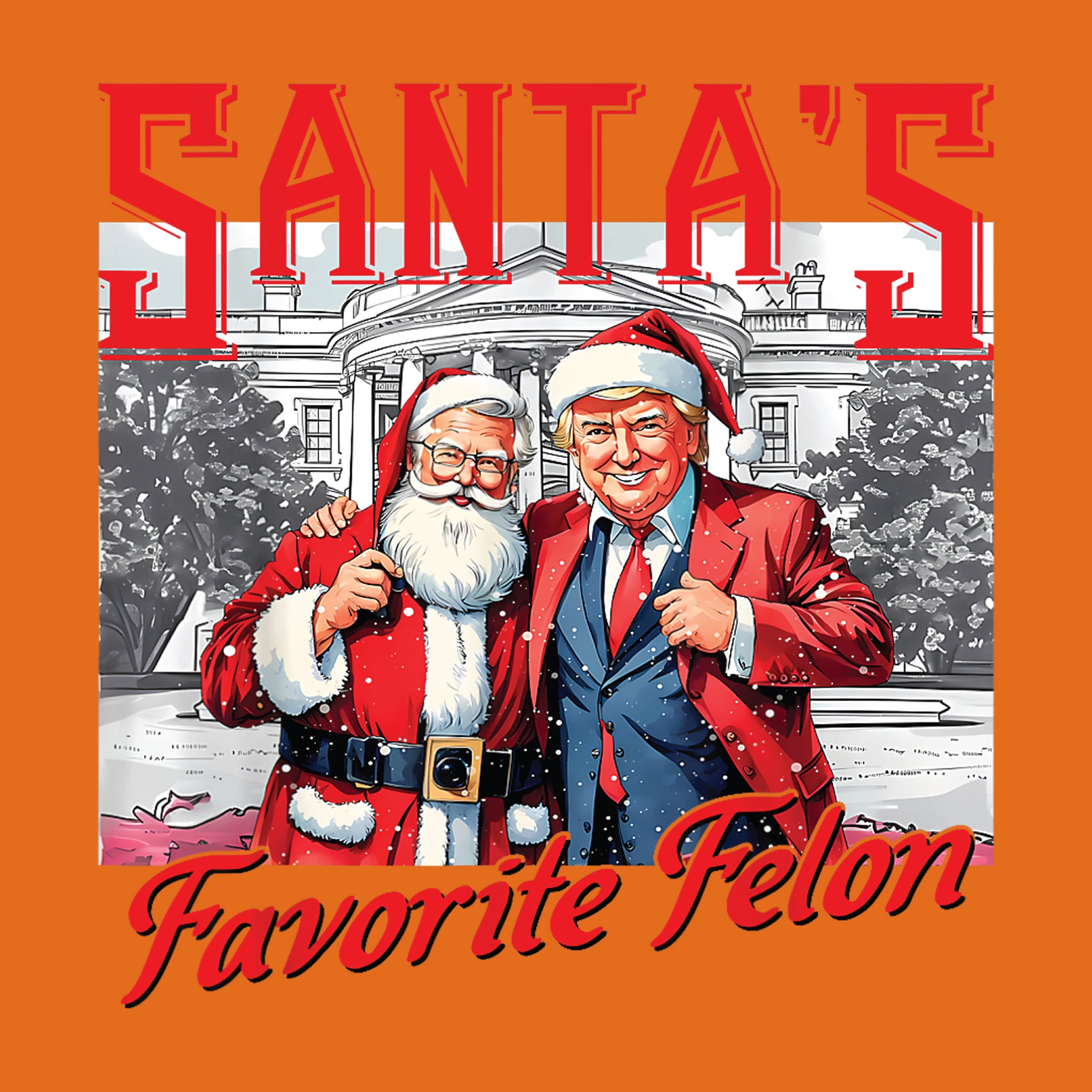 Santa's Favorite Felon Red