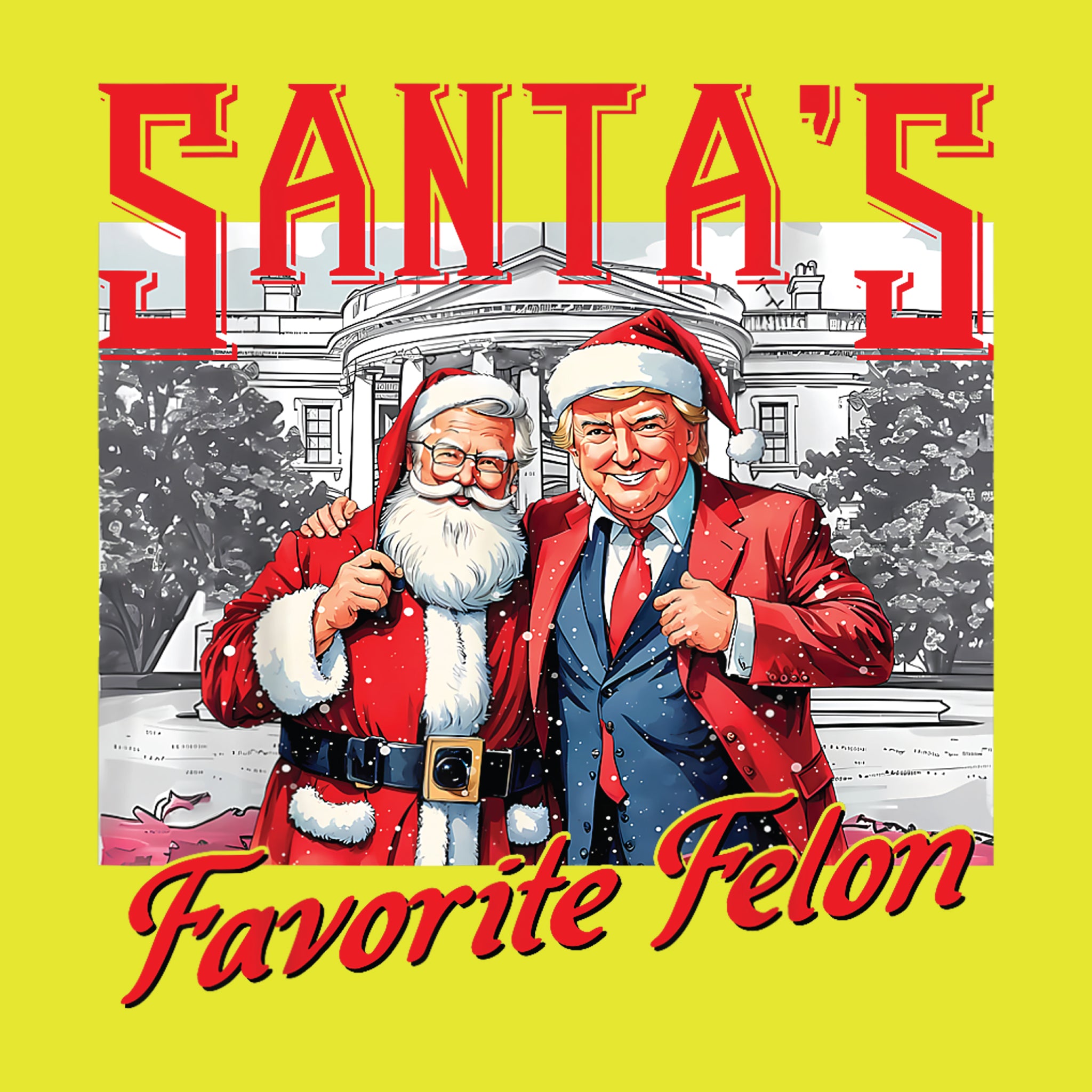 Santa's Favorite Felon Red