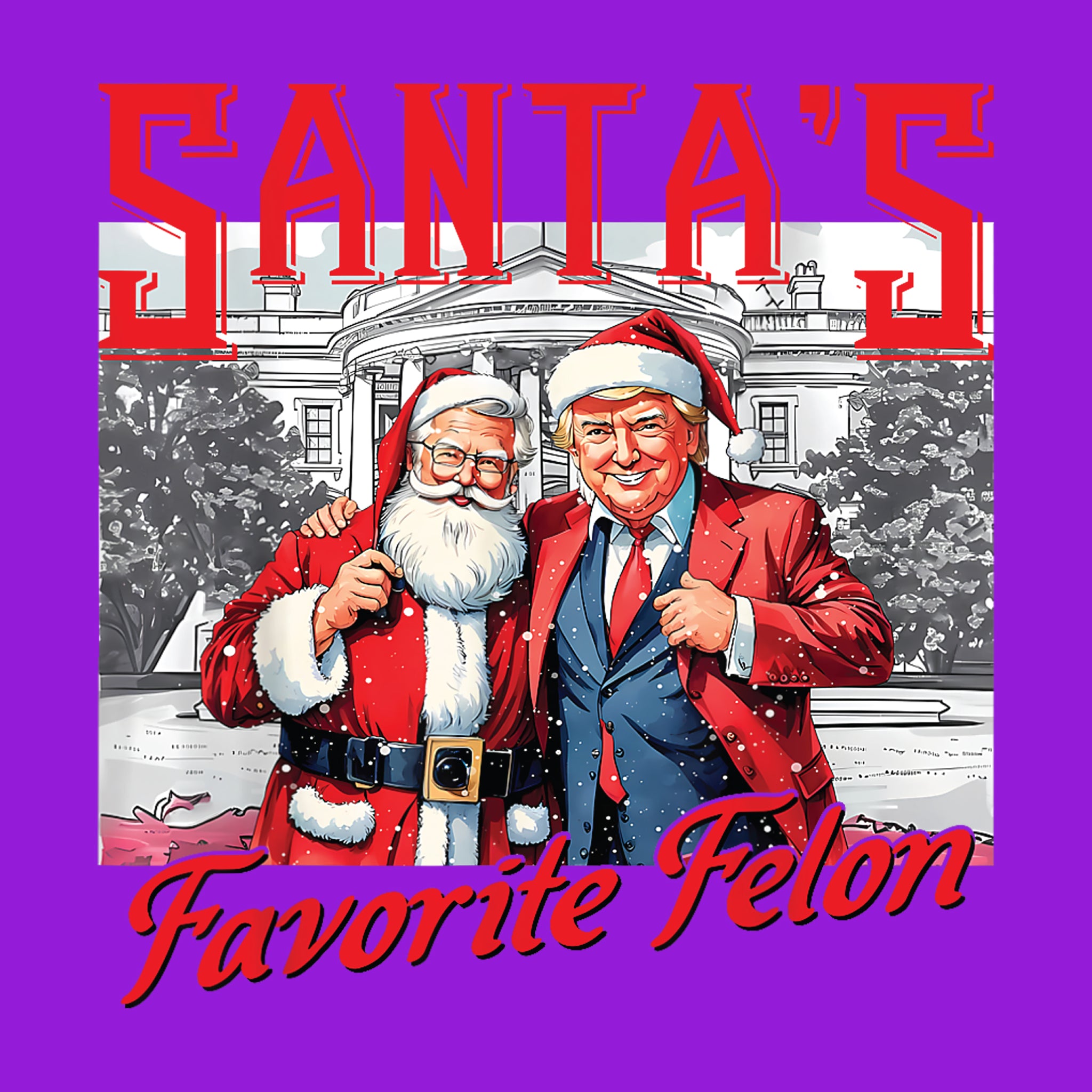 Santa's Favorite Felon Red